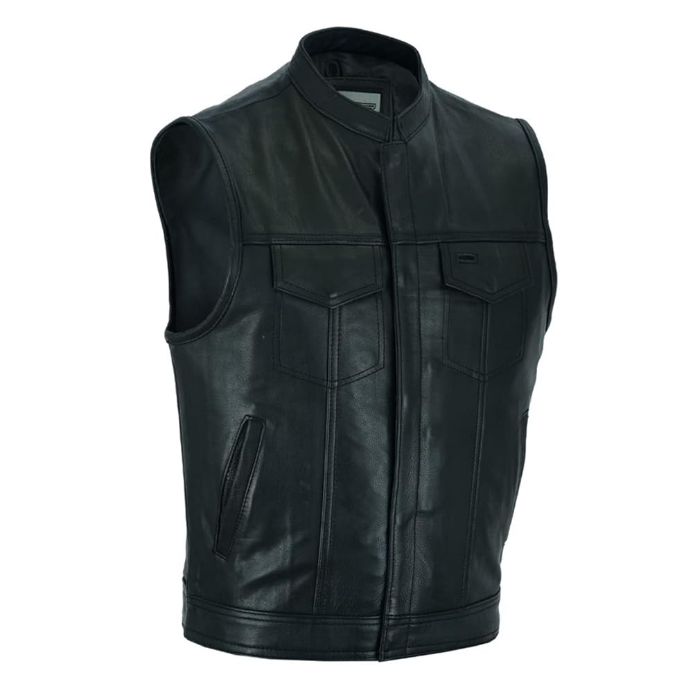 Amazon.com: GARGOYLE BELLS Men's Leather Motorcycle Vest SOA
